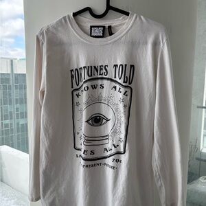 White Long Sleeve Graphic Tee